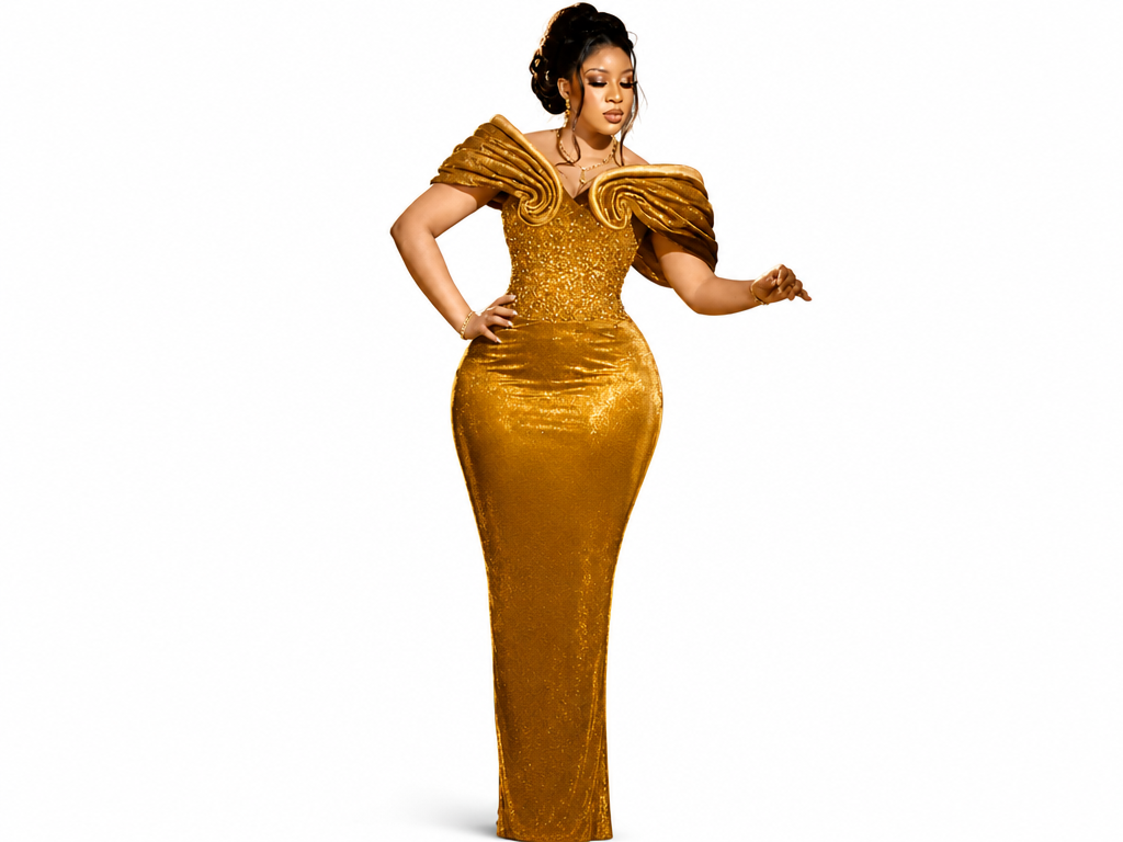 Mermaid Off-Shoulder Evening Gown