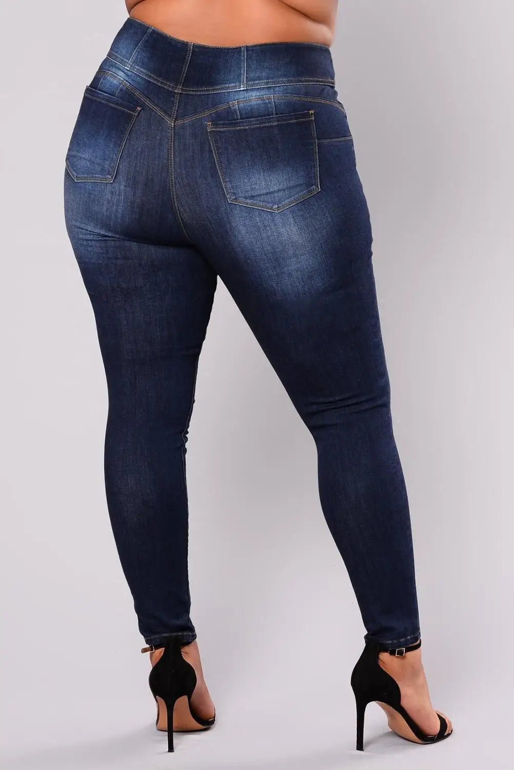 Women's Plus Size High Waist Skinny Jeans