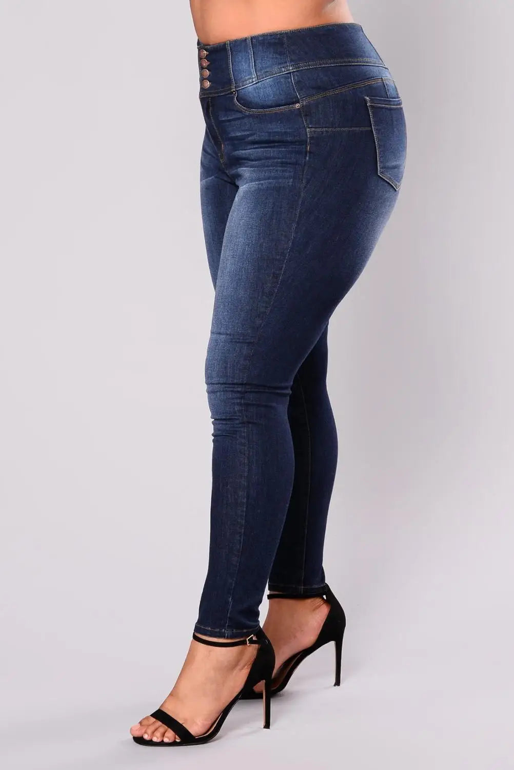 Women's Plus Size High Waist Skinny Jeans