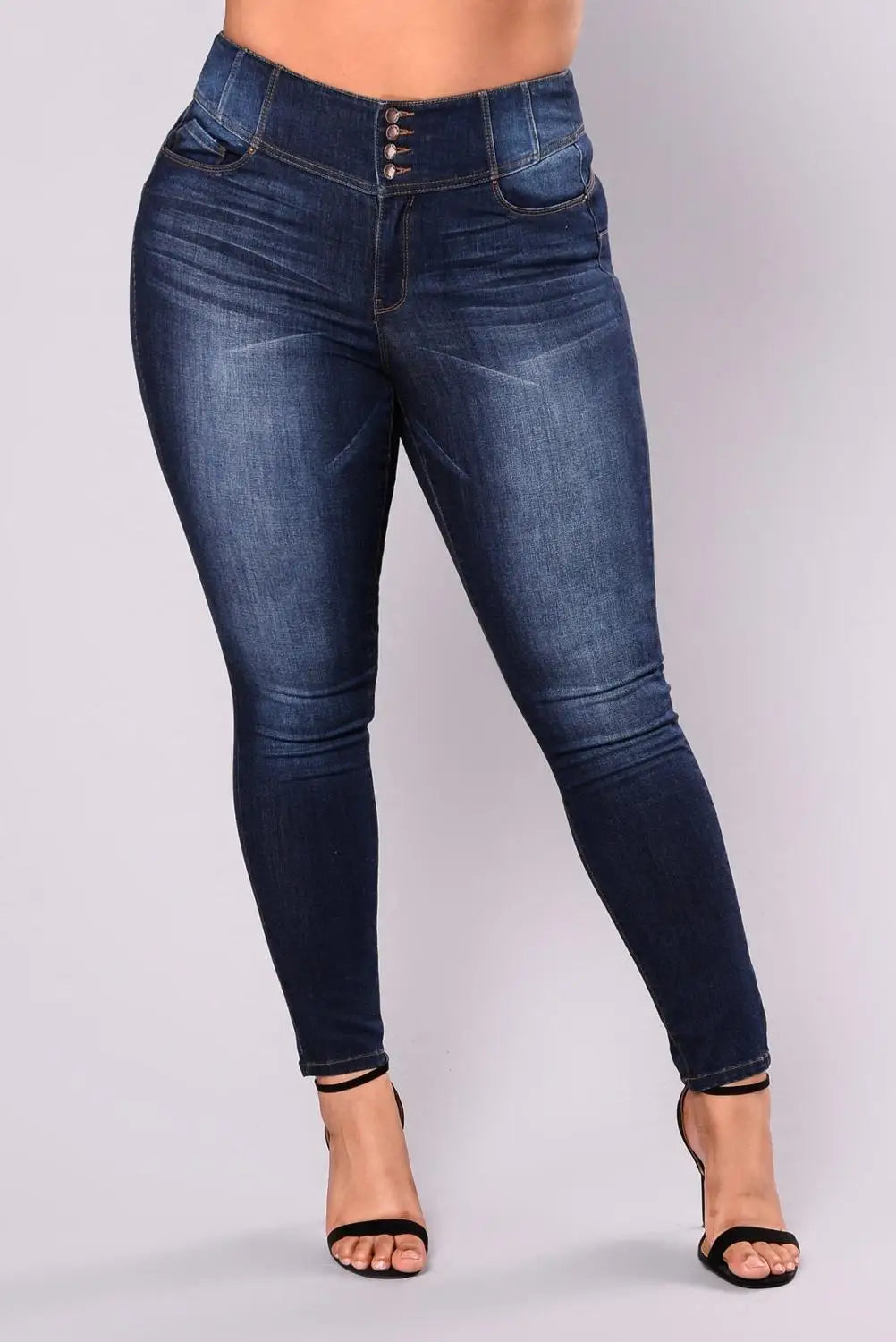Women's Plus Size High Waist Skinny Jeans