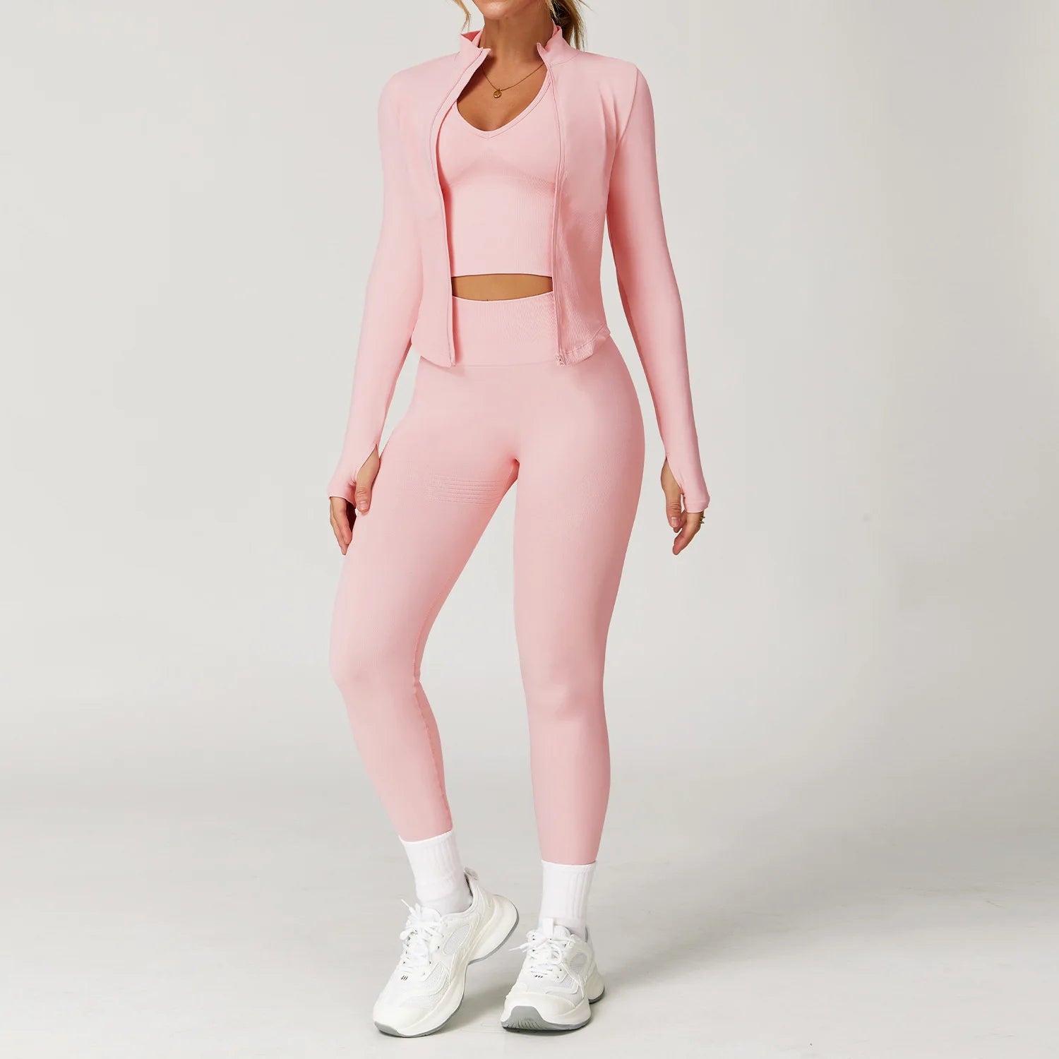 Women's Seamless Gym Set — 2 or 3 Piece Yoga Workout Suit