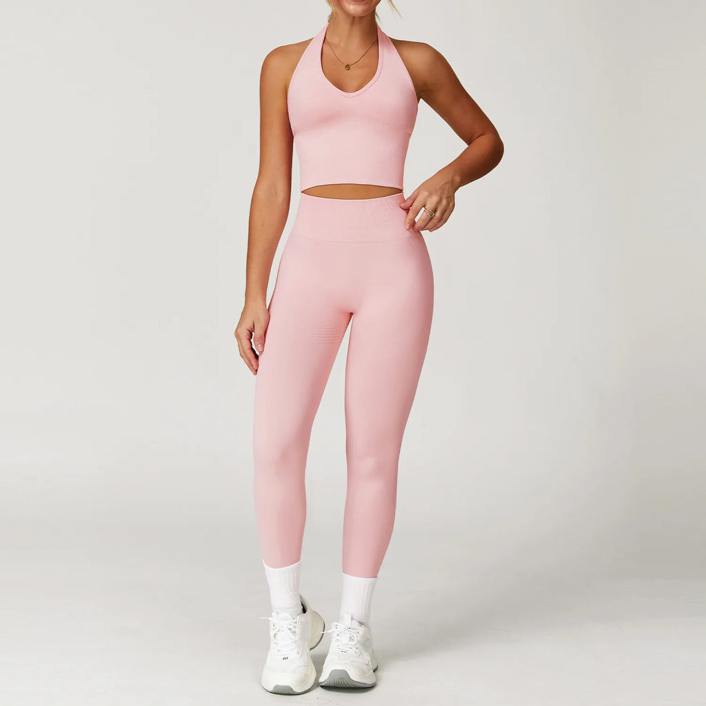 Women's Seamless Gym Set — 2 or 3 Piece Yoga Workout Suit