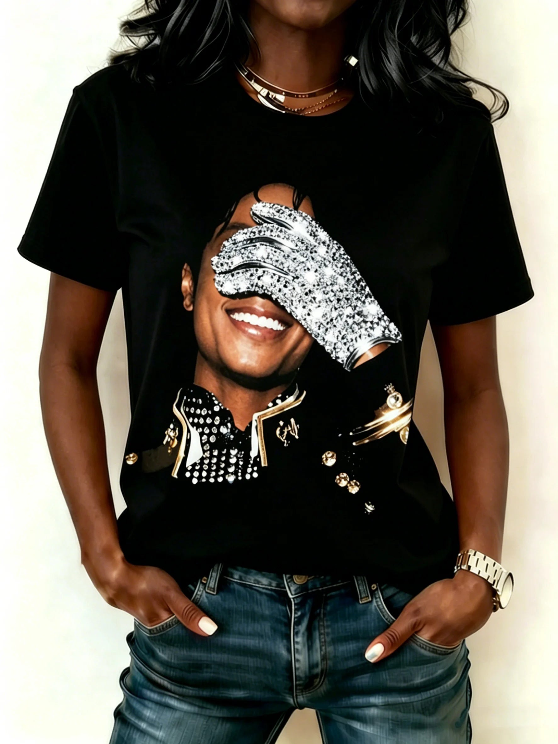 Retro Music Print Tee
