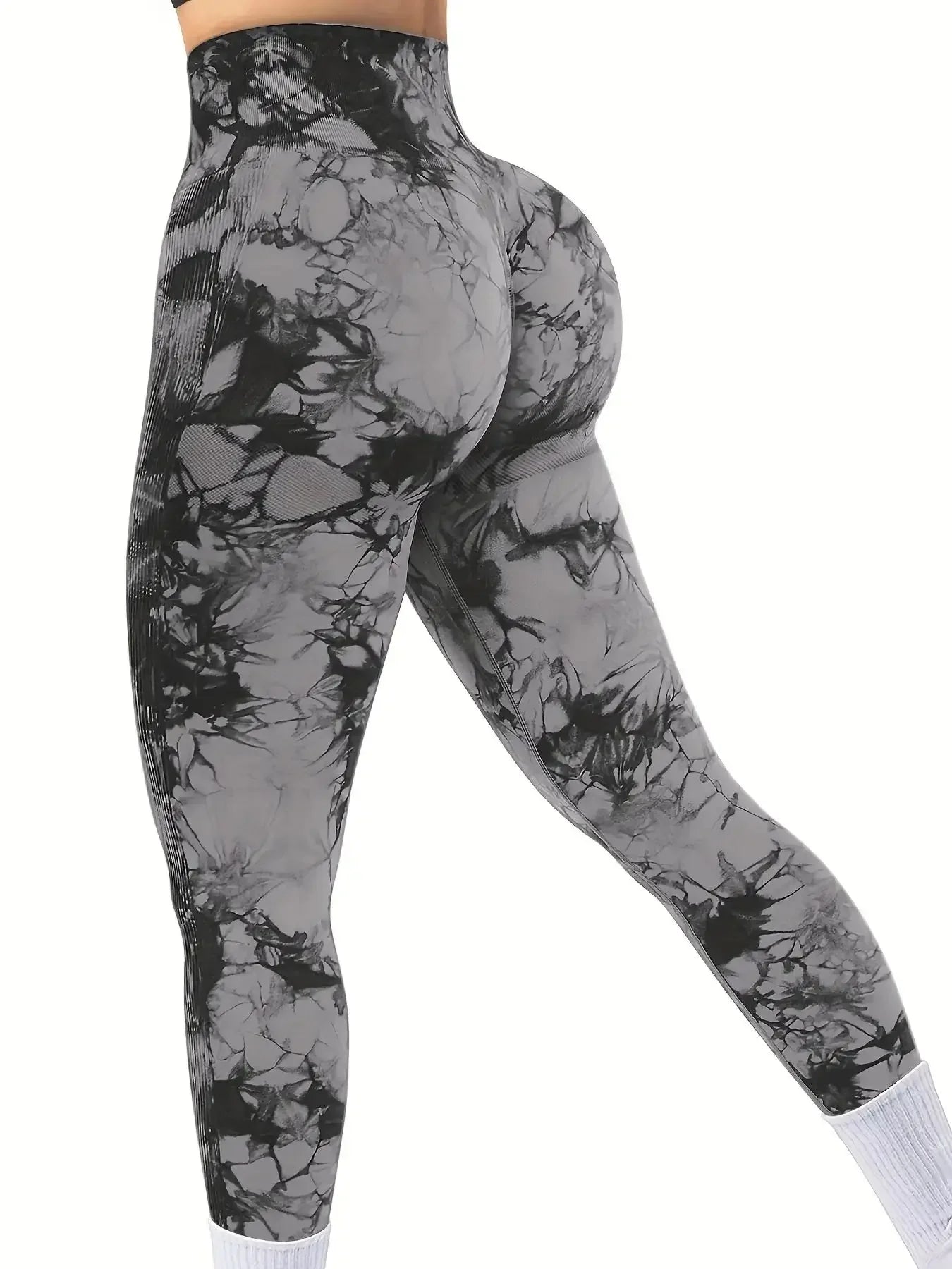 Women's Tie-Dye Seamless Yoga Pants — Peach Butt & High Waist