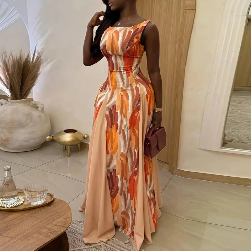 High Waisted Pleated Party Dress