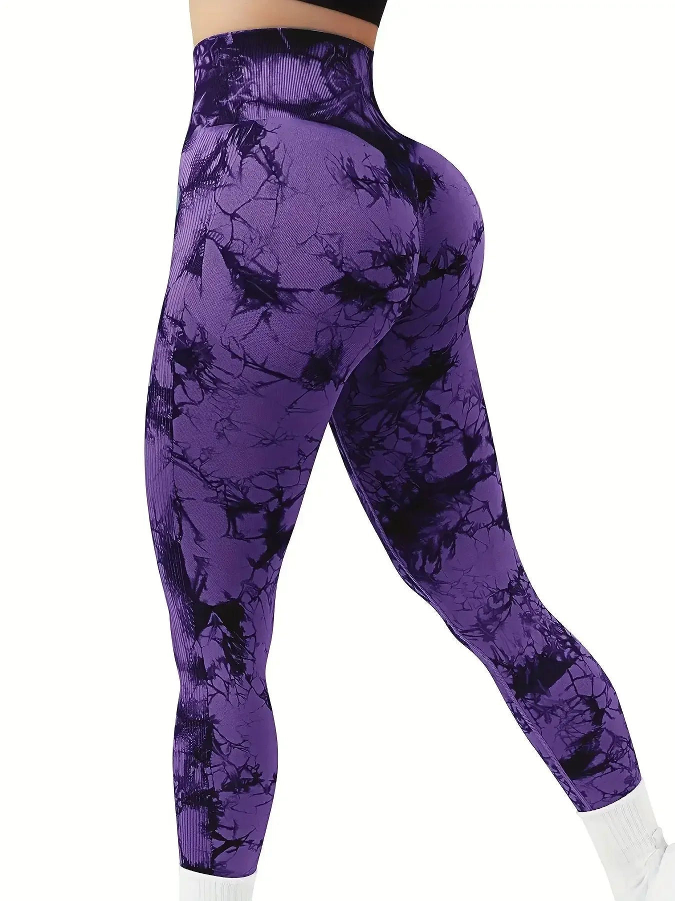 Women's Tie-Dye Seamless Yoga Pants — Peach Butt & High Waist