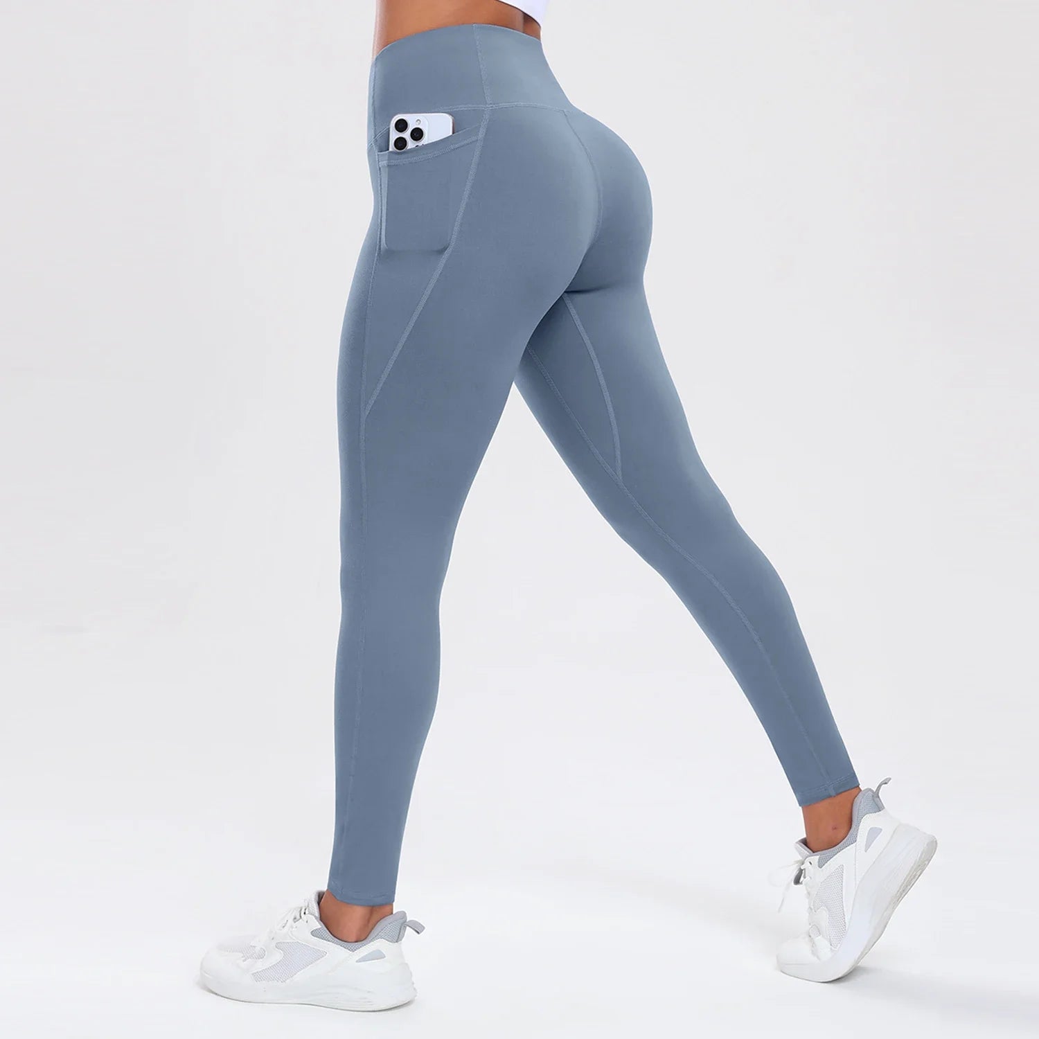 Women's High-Waist Yoga Pants with Pockets — Butt Lifting & Tummy Control