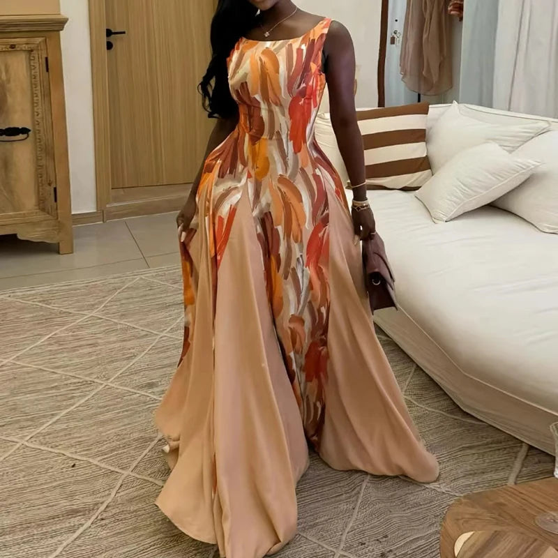 High Waisted Pleated Party Dress
