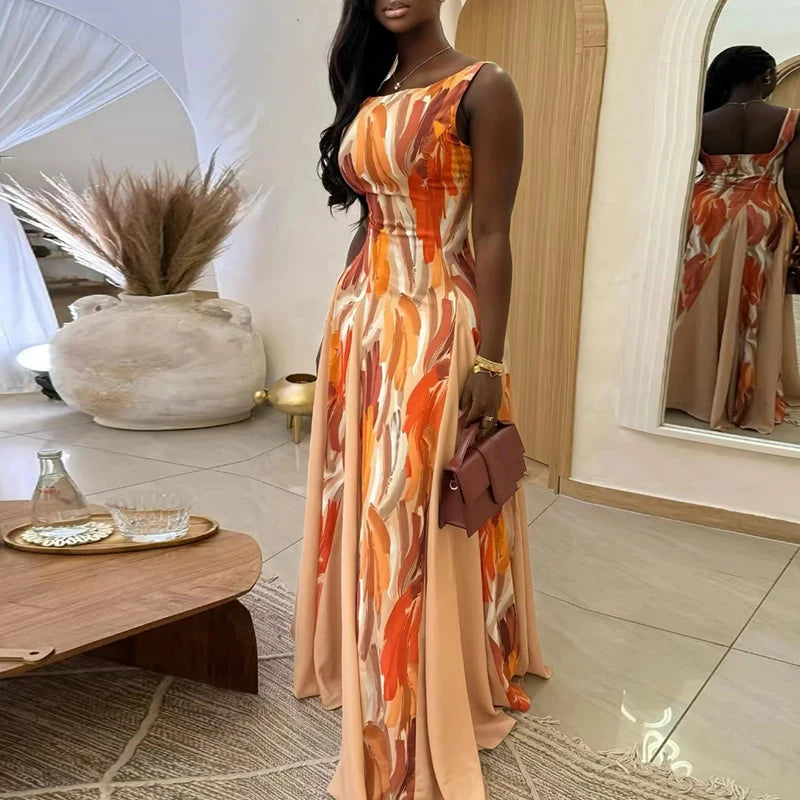 High Waisted Pleated Party Dress