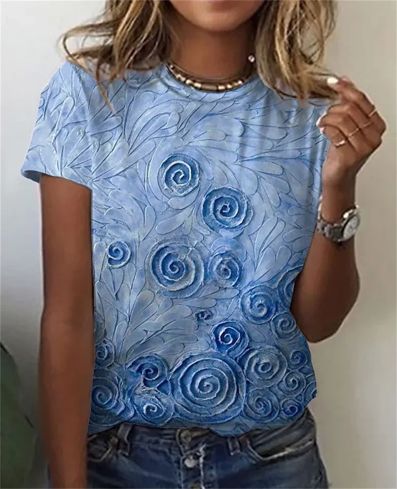 3D Leopard Print Tee