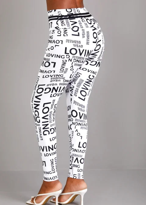 Women's Striped High-Waist Slim Fit Pants
