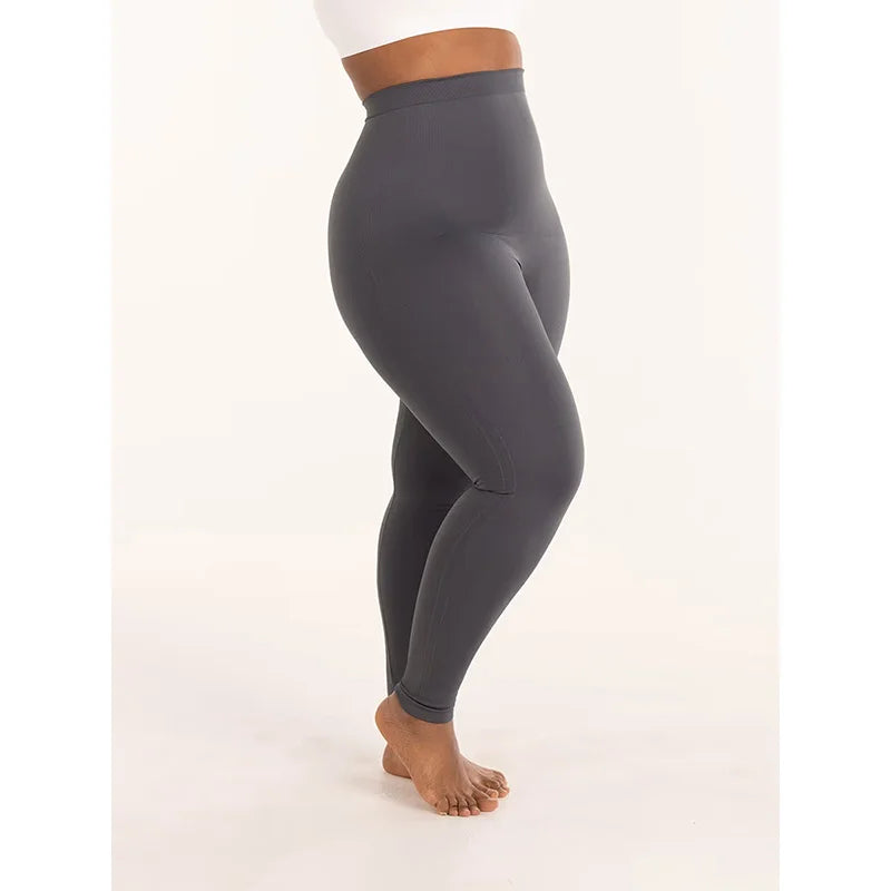 High-Waist Shaper Leggings — Belly Control, Silicone Non-Slip