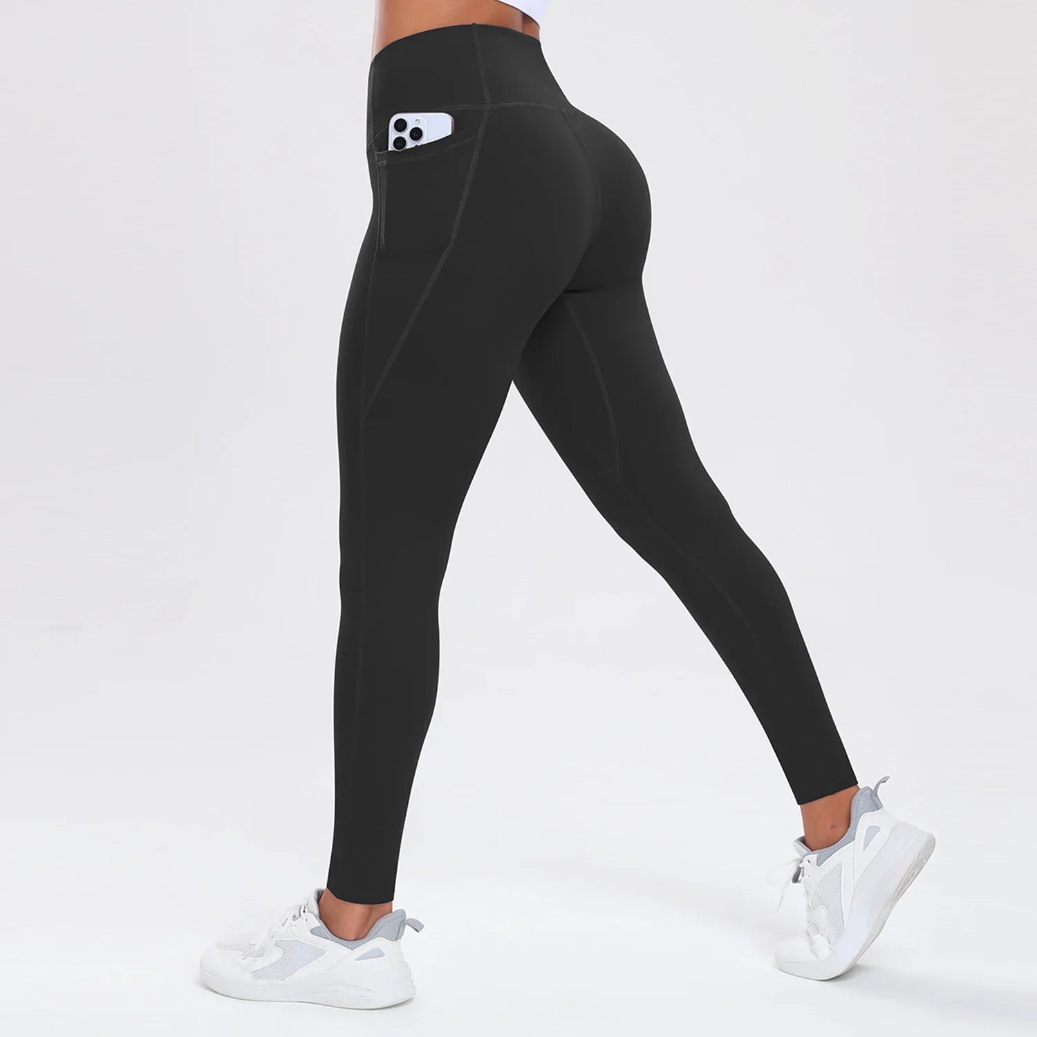Women's High-Waist Yoga Pants with Pockets — Butt Lifting & Tummy Control