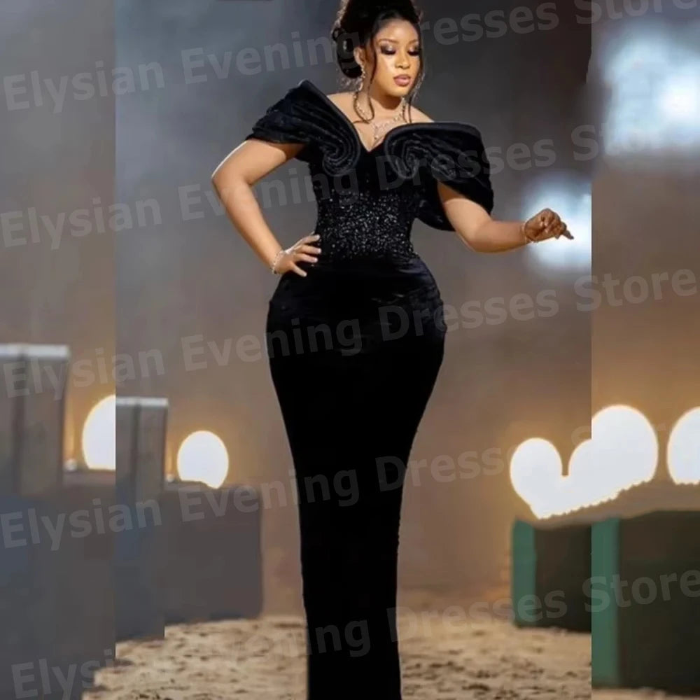 Mermaid Off-Shoulder Evening Gown