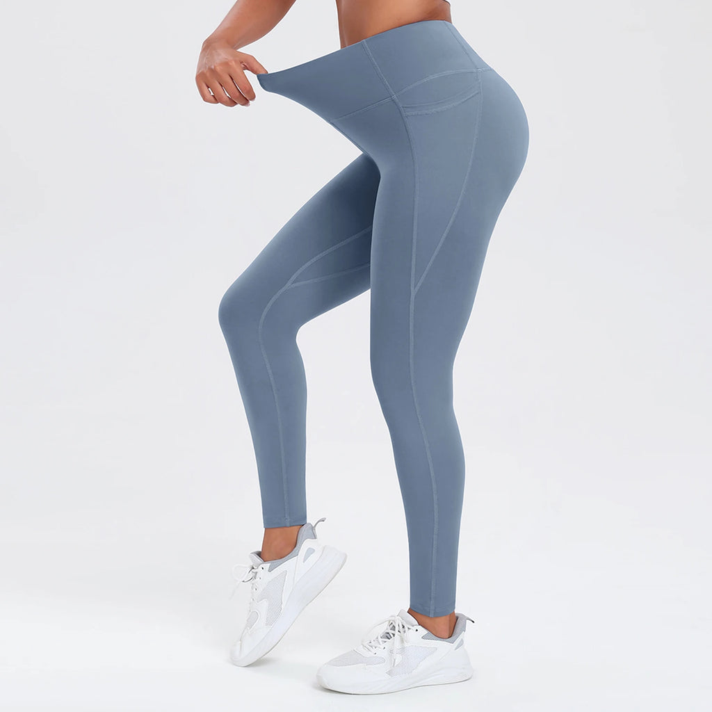 Women's High-Waist Yoga Pants with Pockets — Butt Lifting & Tummy Control