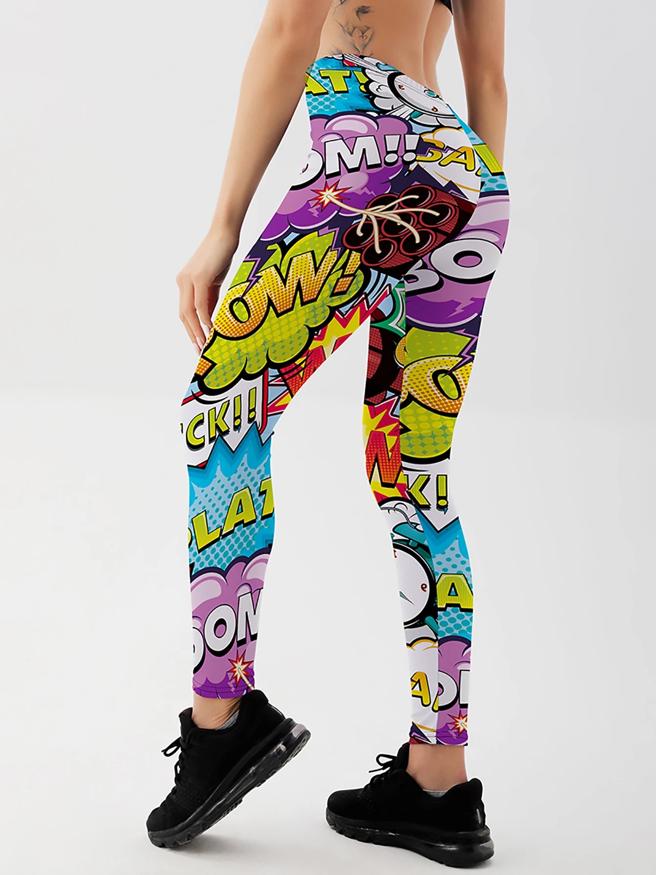 Women's 3D Print Push-Up Leggings