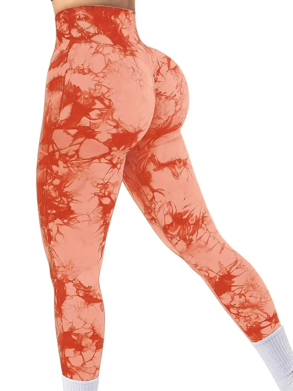 Women's Tie-Dye Seamless Yoga Pants — Peach Butt & High Waist