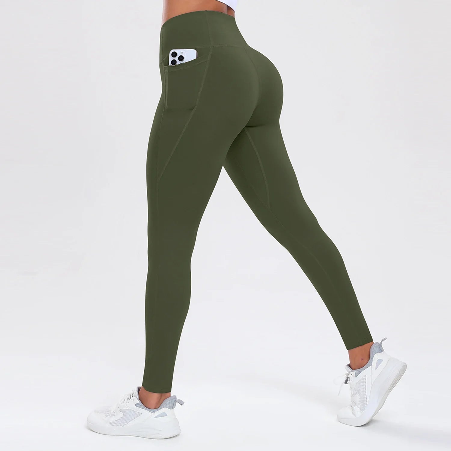 Women's High-Waist Yoga Pants with Pockets — Butt Lifting & Tummy Control