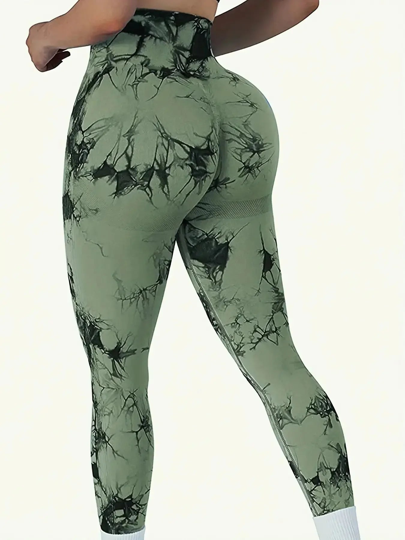 Women's Tie-Dye Seamless Yoga Pants — Peach Butt & High Waist