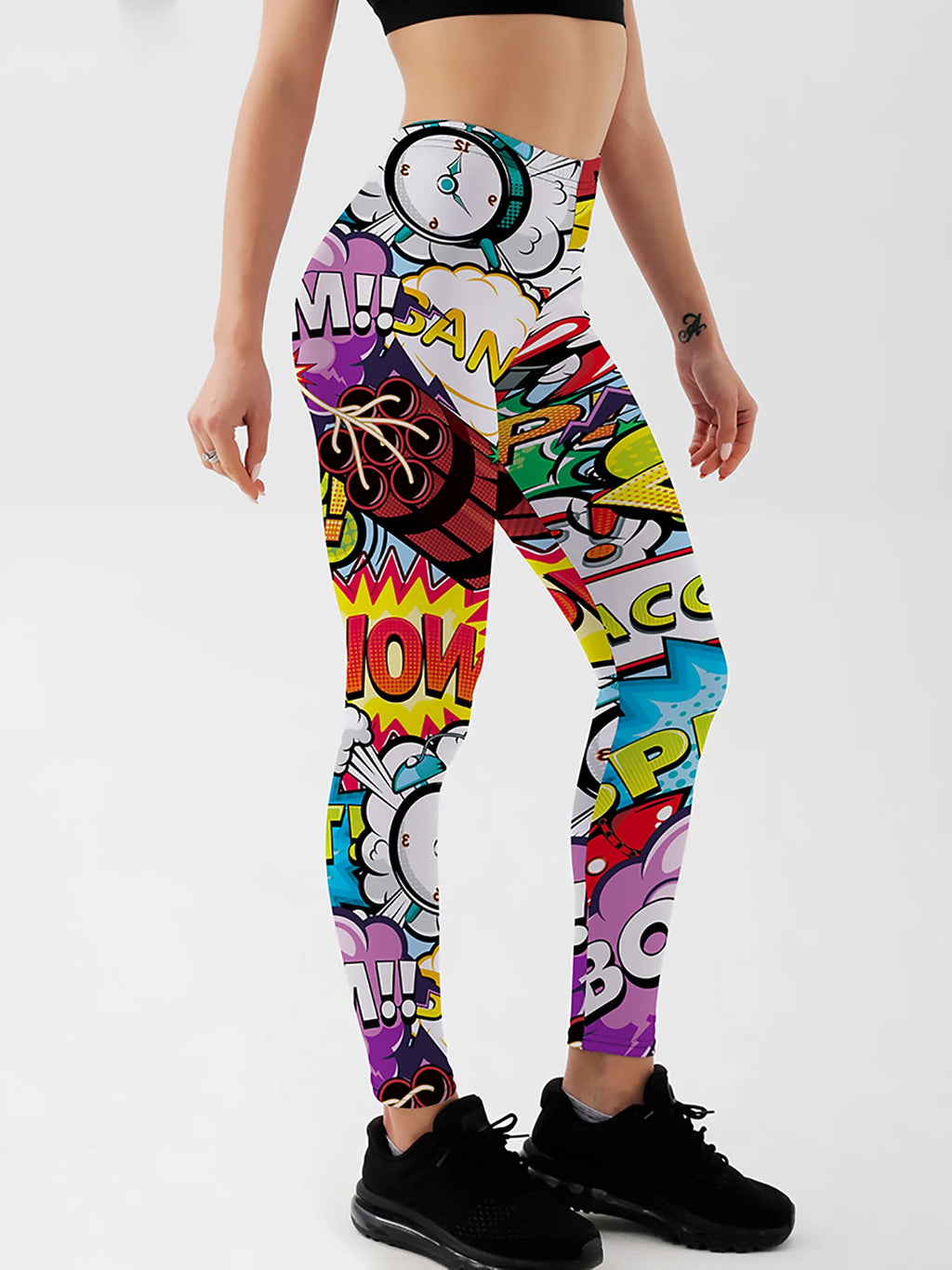 Women's 3D Print Push-Up Leggings