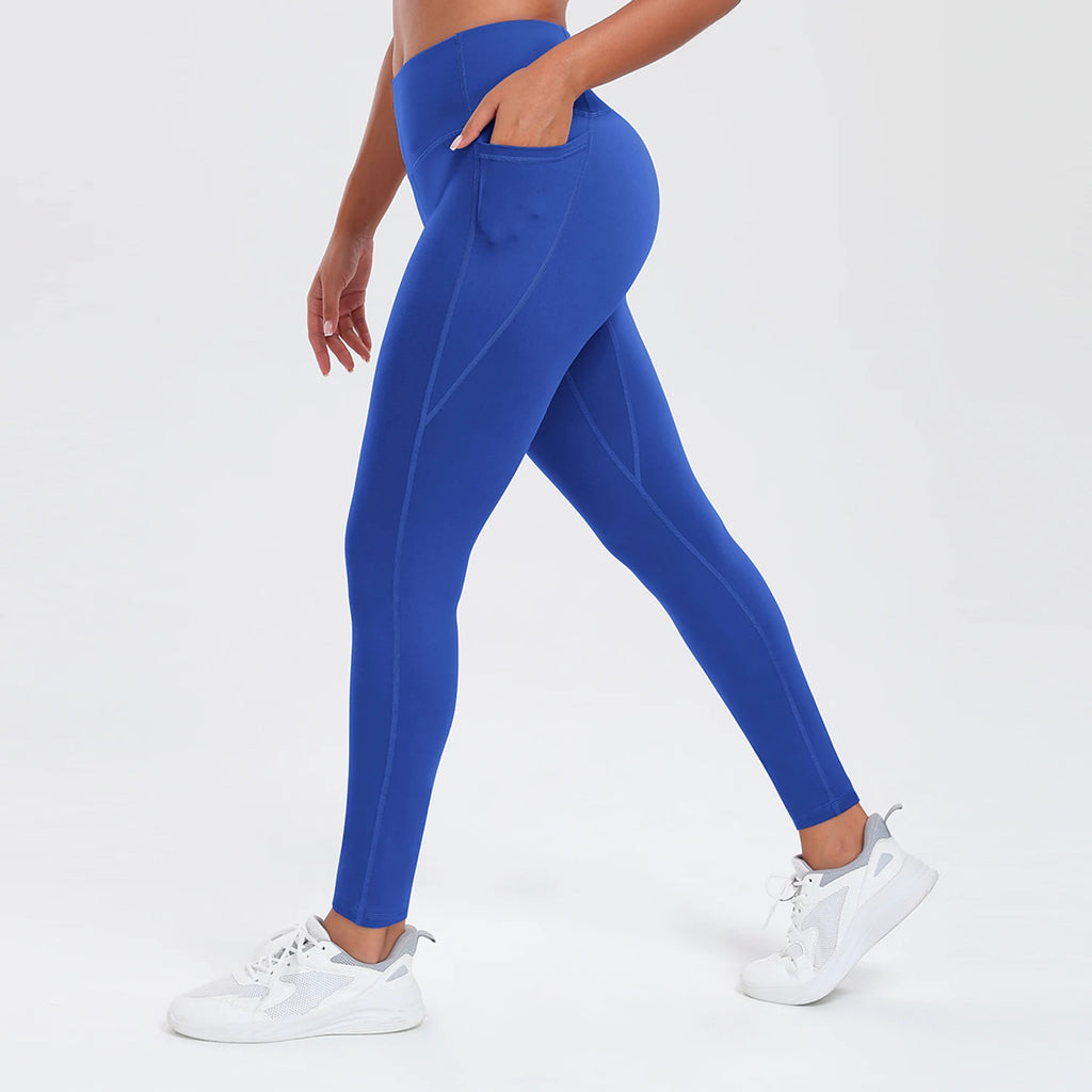 Women's High-Waist Yoga Pants with Pockets — Butt Lifting & Tummy Control