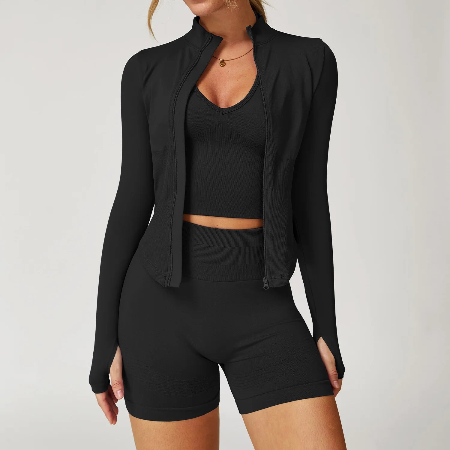 Women's Seamless Gym Set — 2 or 3 Piece Yoga Workout Suit