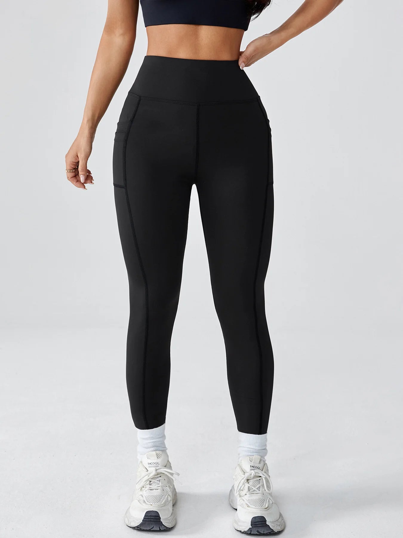 Women's High-Waist Butt-Lifting Leggings with Pockets