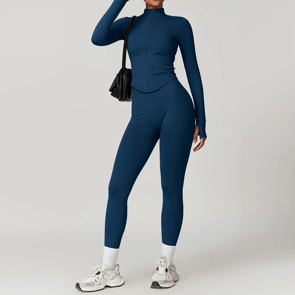 Women's Seamless Gym Set — 2 or 3 Piece Yoga Workout Suit
