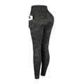 Women's Camouflage High-Waist Leggings with Pockets