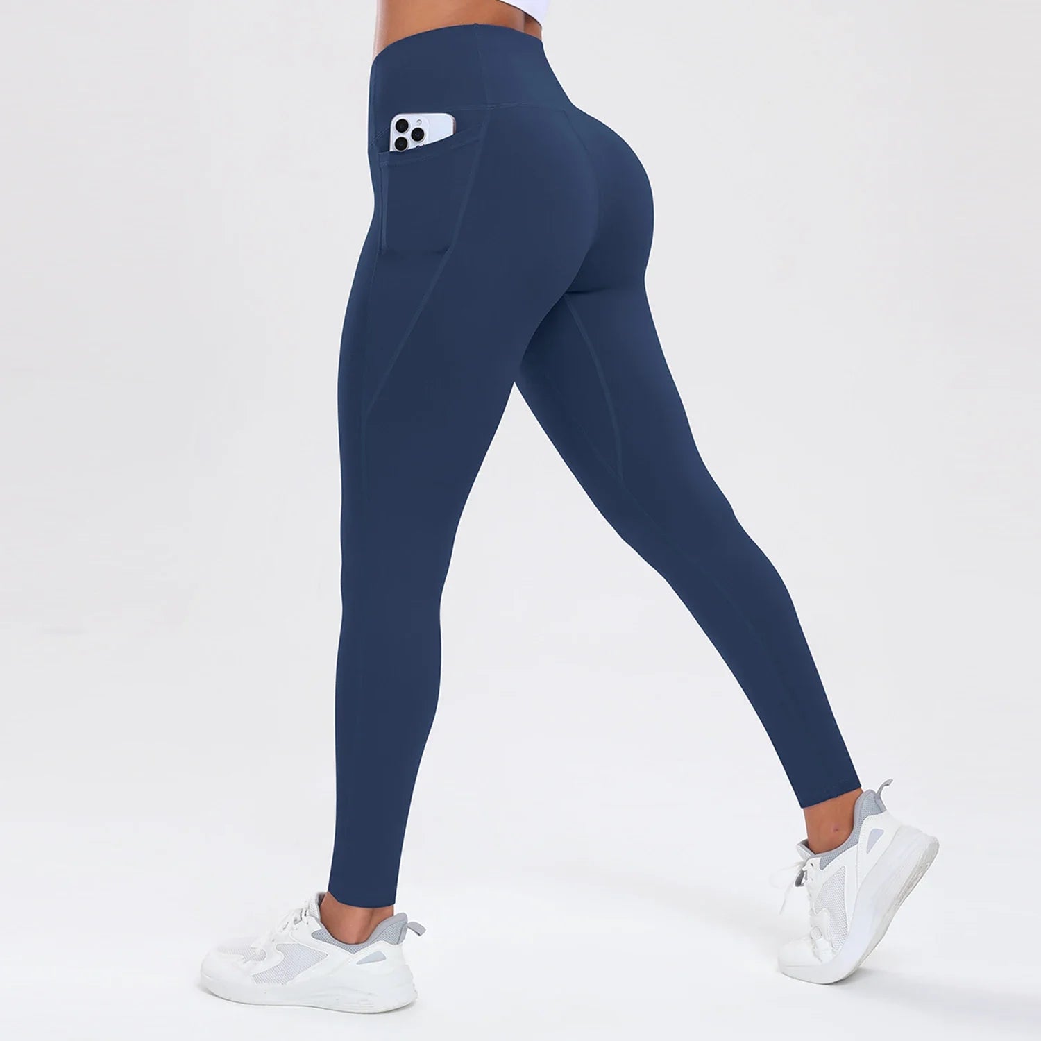 Women's High-Waist Yoga Pants with Pockets — Butt Lifting & Tummy Control