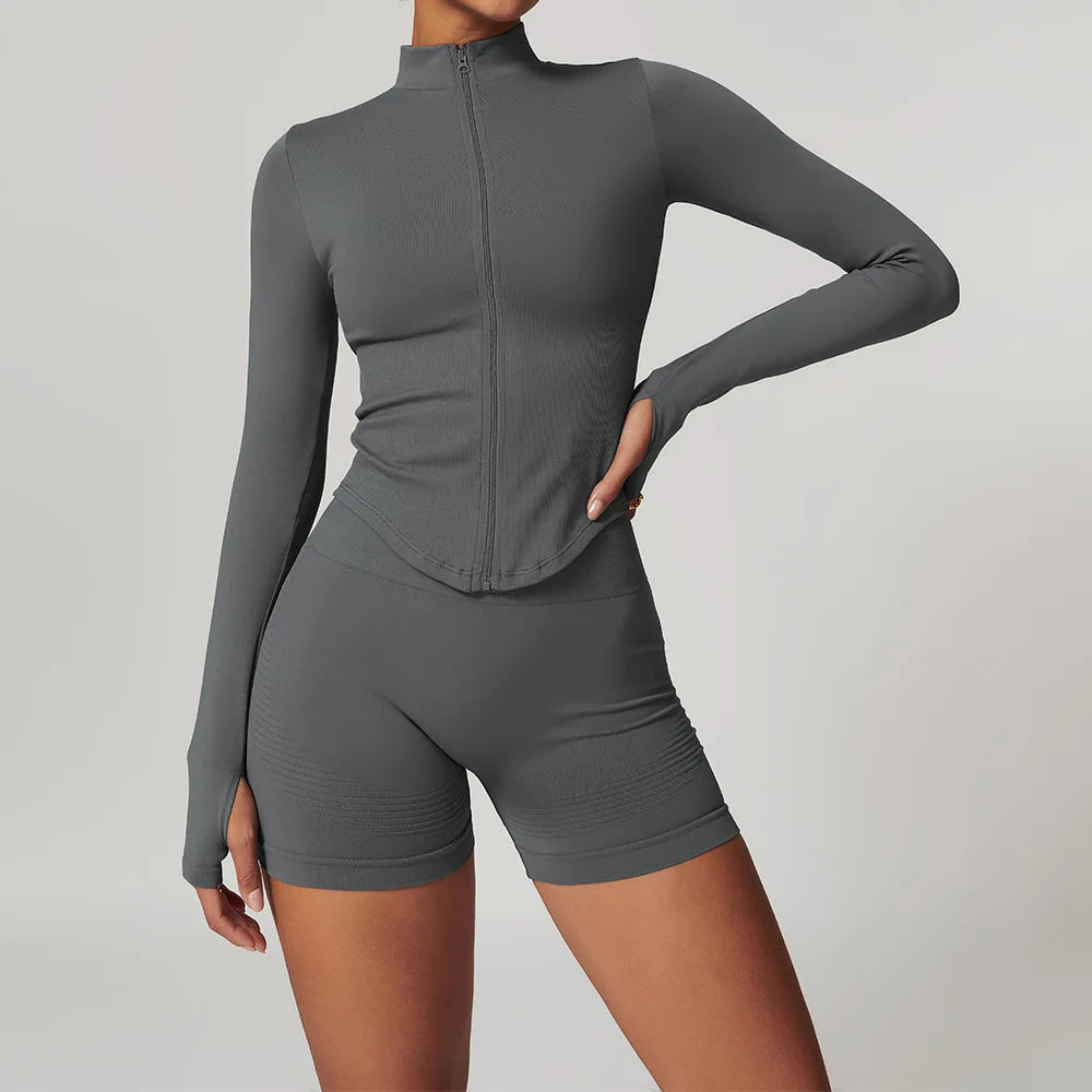 Women's Seamless Gym Set — 2 or 3 Piece Yoga Workout Suit