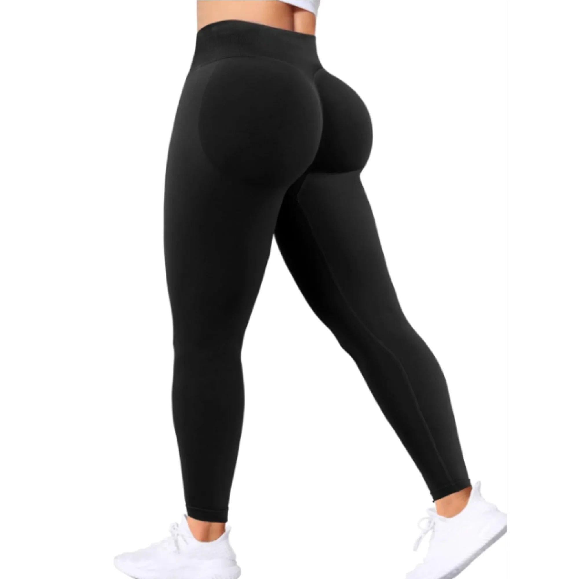 Seamless High-Waist Yoga Pants — Hip-Lifting, High Elastic