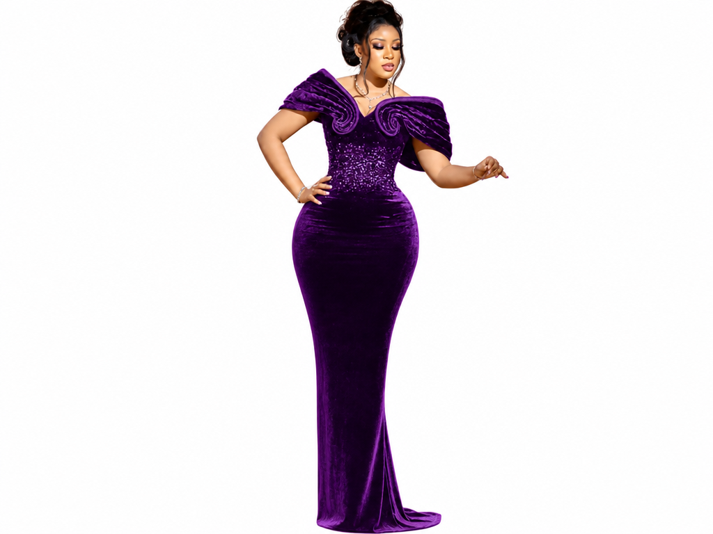 Mermaid Off-Shoulder Evening Gown
