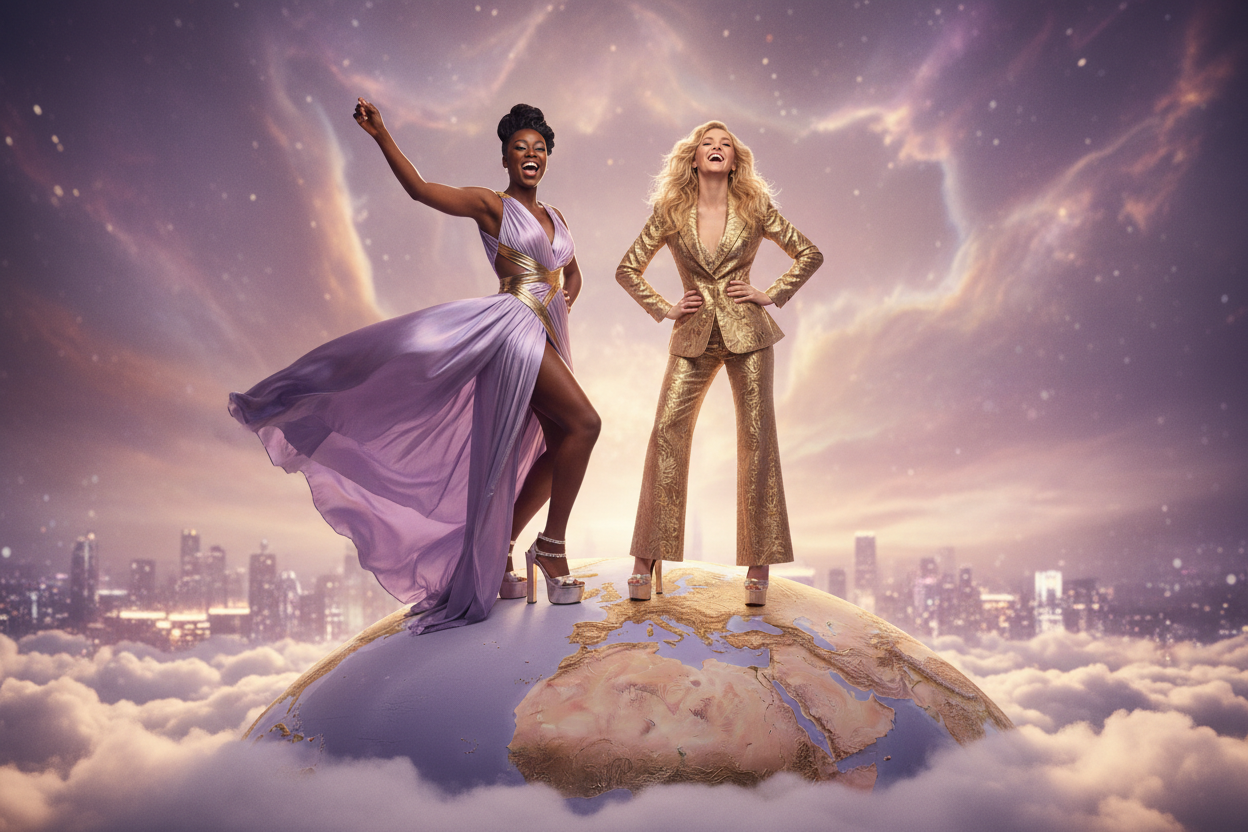 Two Women on Top of the World